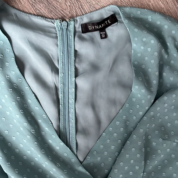 Dynamite light teal dress - Picture 2 of 3